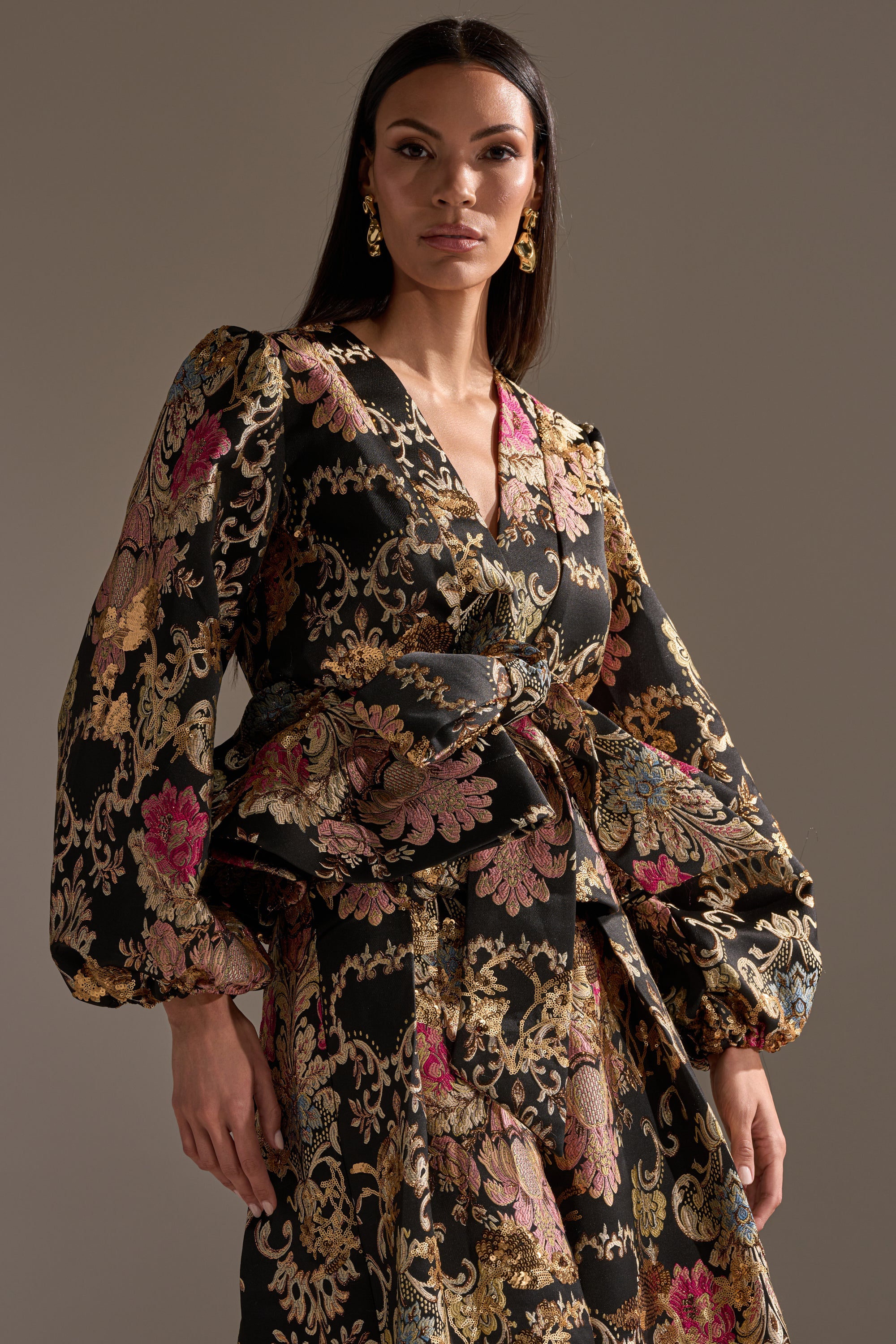 LUXE ENERGY BROCADE BLOUSE