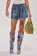 CAME THROUGH DRIPPIN DENIM SHORT