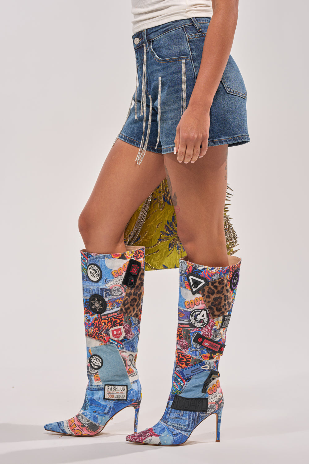 CAME THROUGH DRIPPIN DENIM SHORT