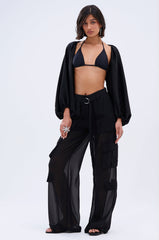 FAME IS REAL SHEER TROUSER