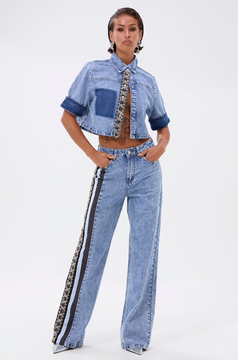 ELEVATED DENIM BUTTON DOWN