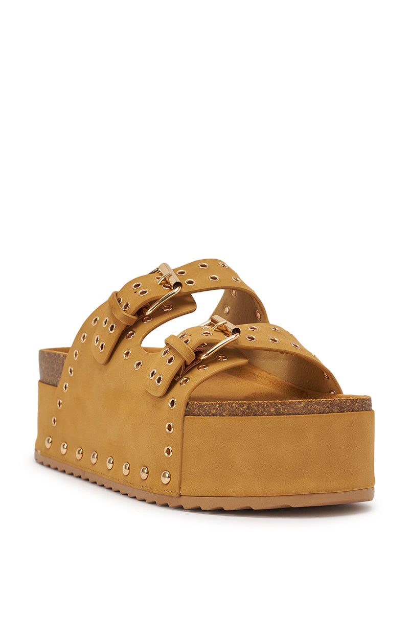AZALEA WANG ALGEDI TAN PLATFORM SANDAL