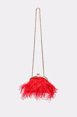 PARTY STARTER FEATHER PURSE