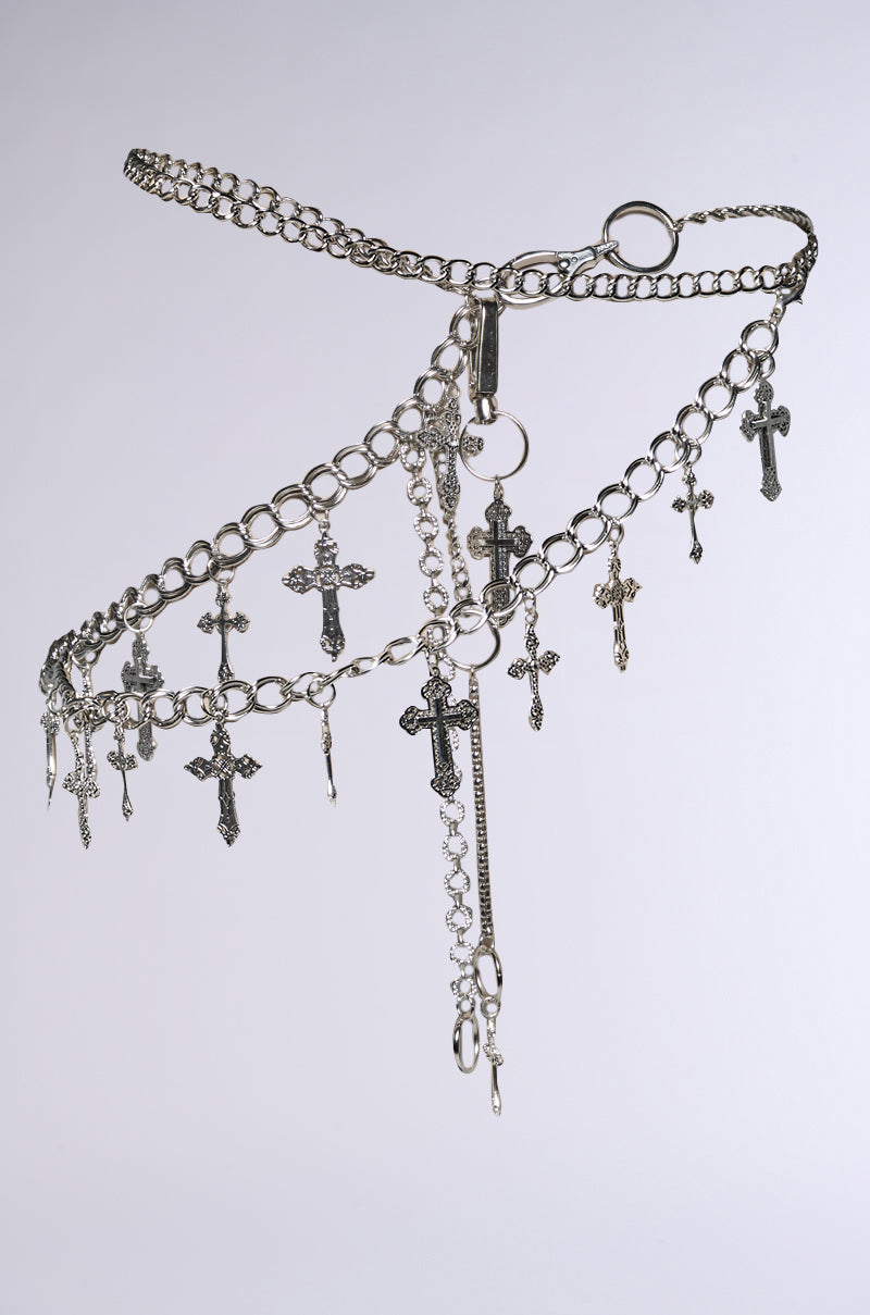ULTIMATE CROSS CHAIN BELT