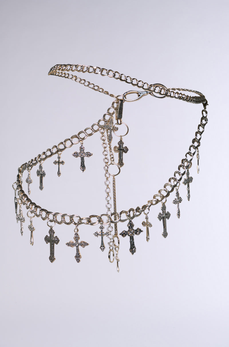 ULTIMATE CROSS CHAIN BELT