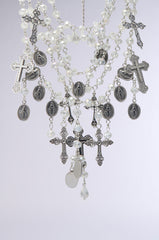 CROSS MY HEART SILVER NECKLACE