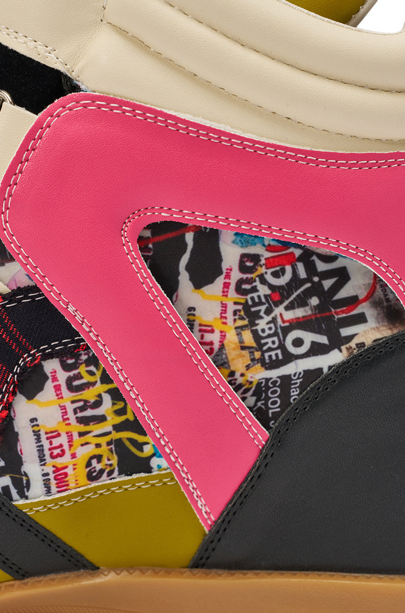 AZALEA WANG BRYANT MULTI WEDGE SNEAKER