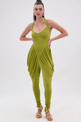 UP YOUR GAME RUCHED JUMPSUIT
