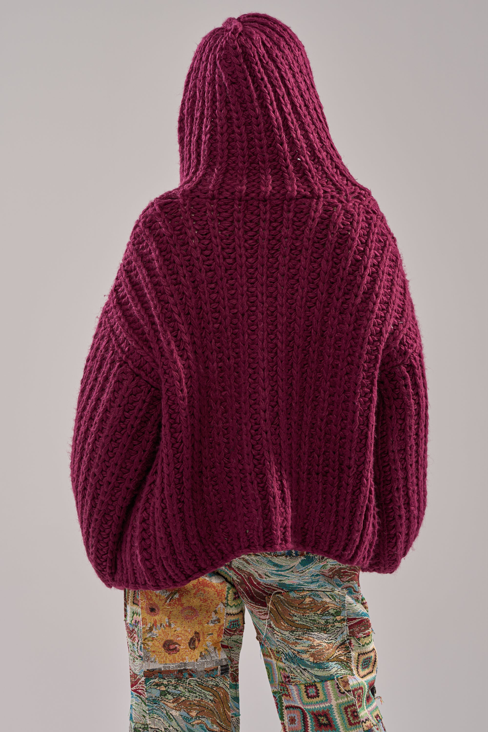 COZY CROCHET HOODED CARDIGAN