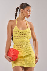 LETS GO TO THE BEACH CROCHET HALTER NECK