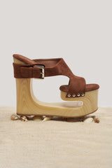 AZALEA WANG ELGEDI TAN PLATFORM SANDAL