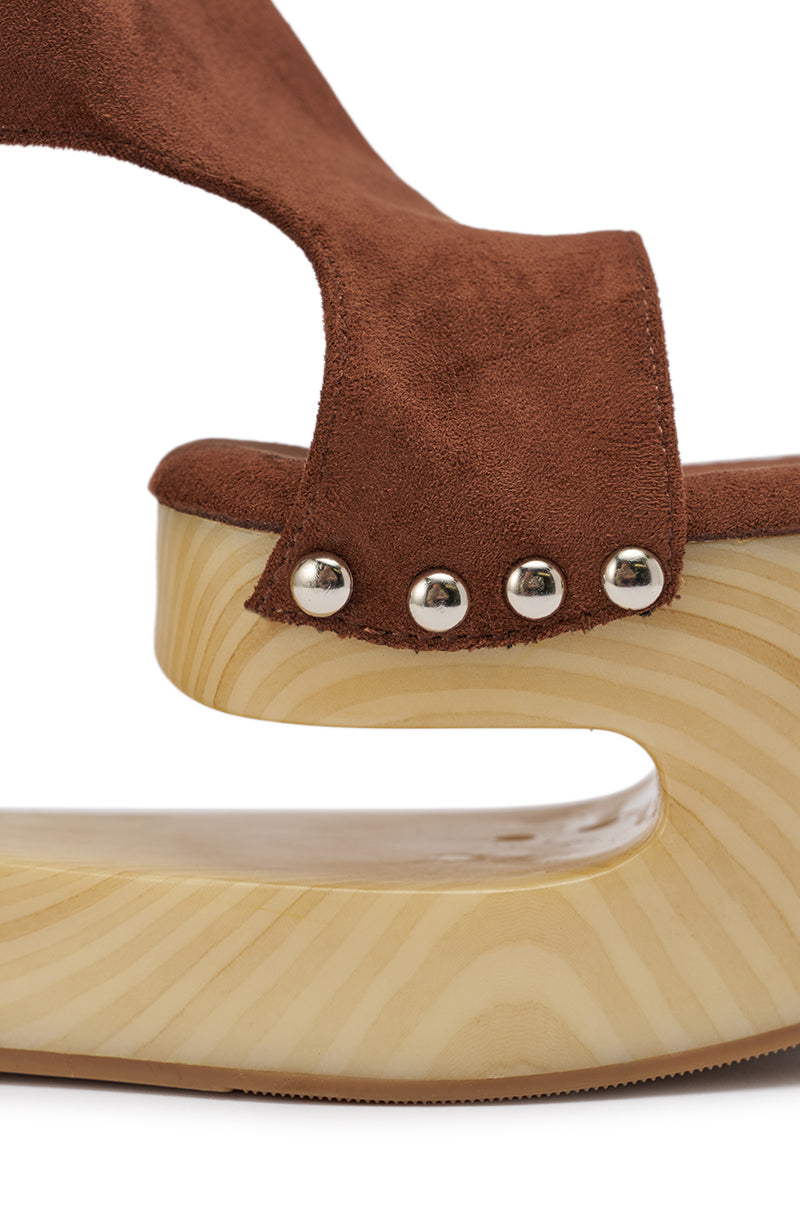AZALEA WANG ELGEDI TAN PLATFORM SANDAL