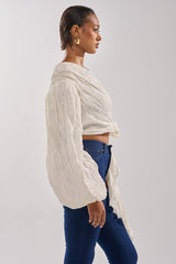 GROOVY BABY SIDE TIE BLOUSE