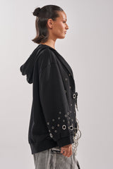 RING AROUND ME OVERSIZED HOODED SWEATSHIRT