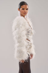 PARK AVE FEATHER BOLERO