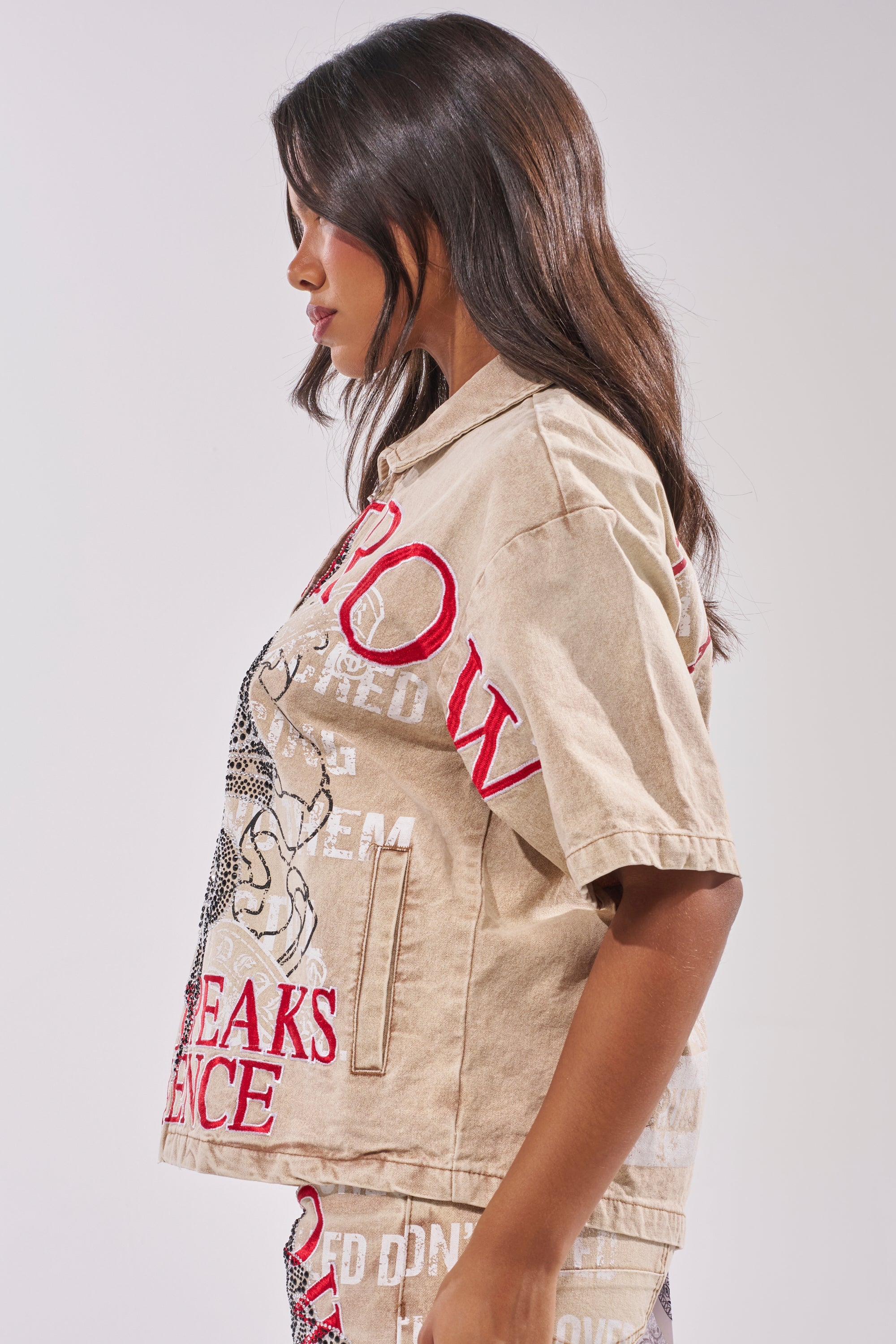 LIGHT SPEAKS IN SILENCE CANVAS SHIRT