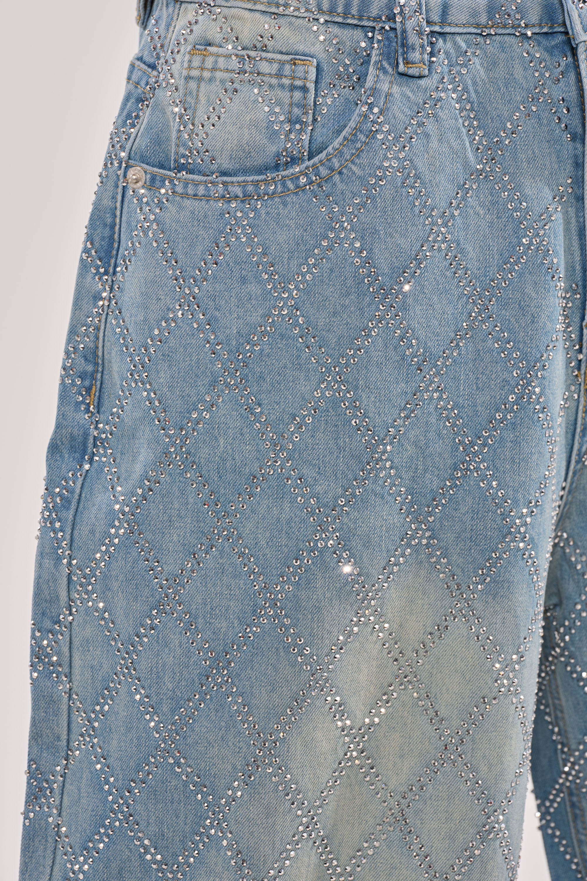 SHINE BRIGHT RHINESTONE DENIM
