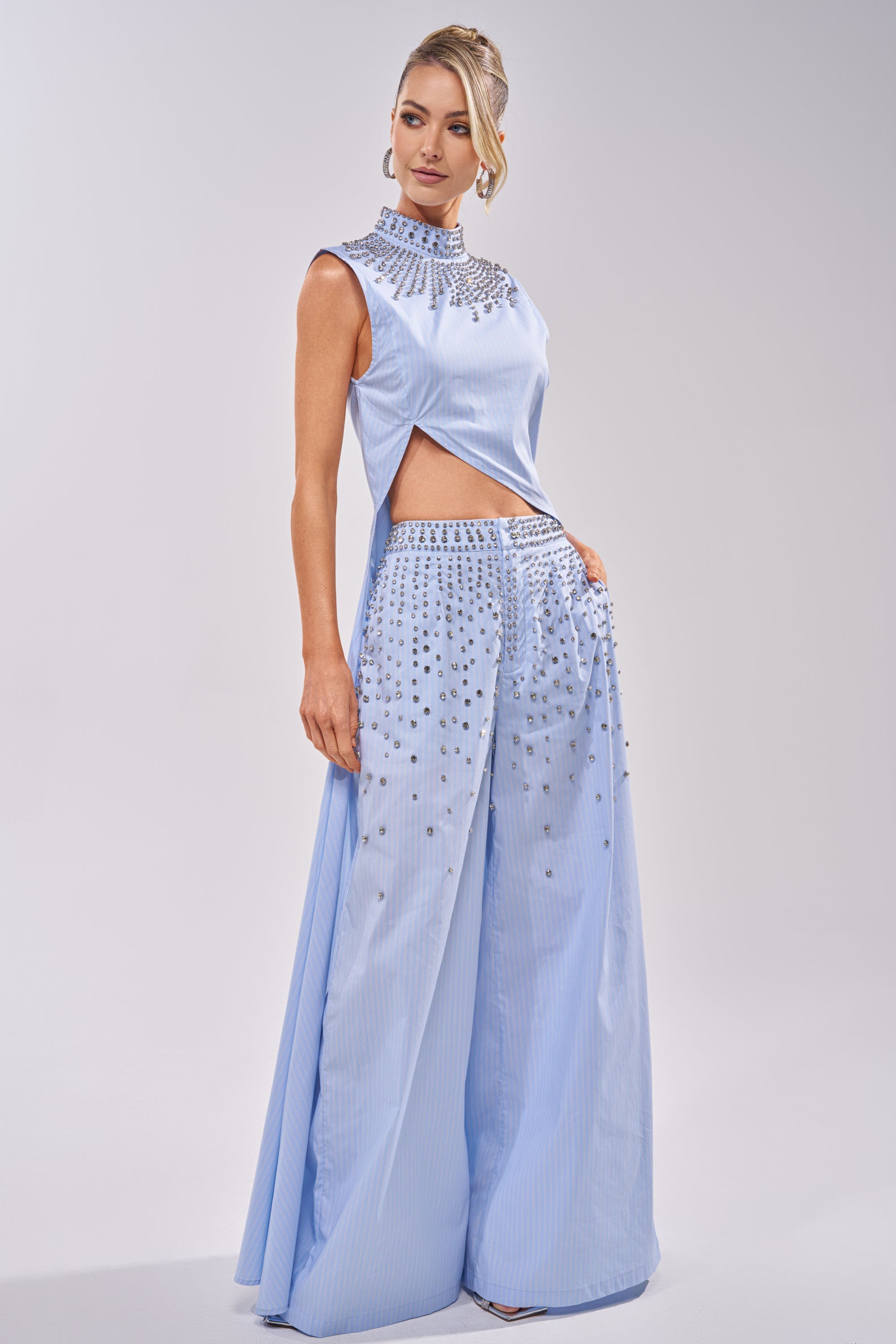 STAR OF THE NIGHT POPLIN BLOUSE