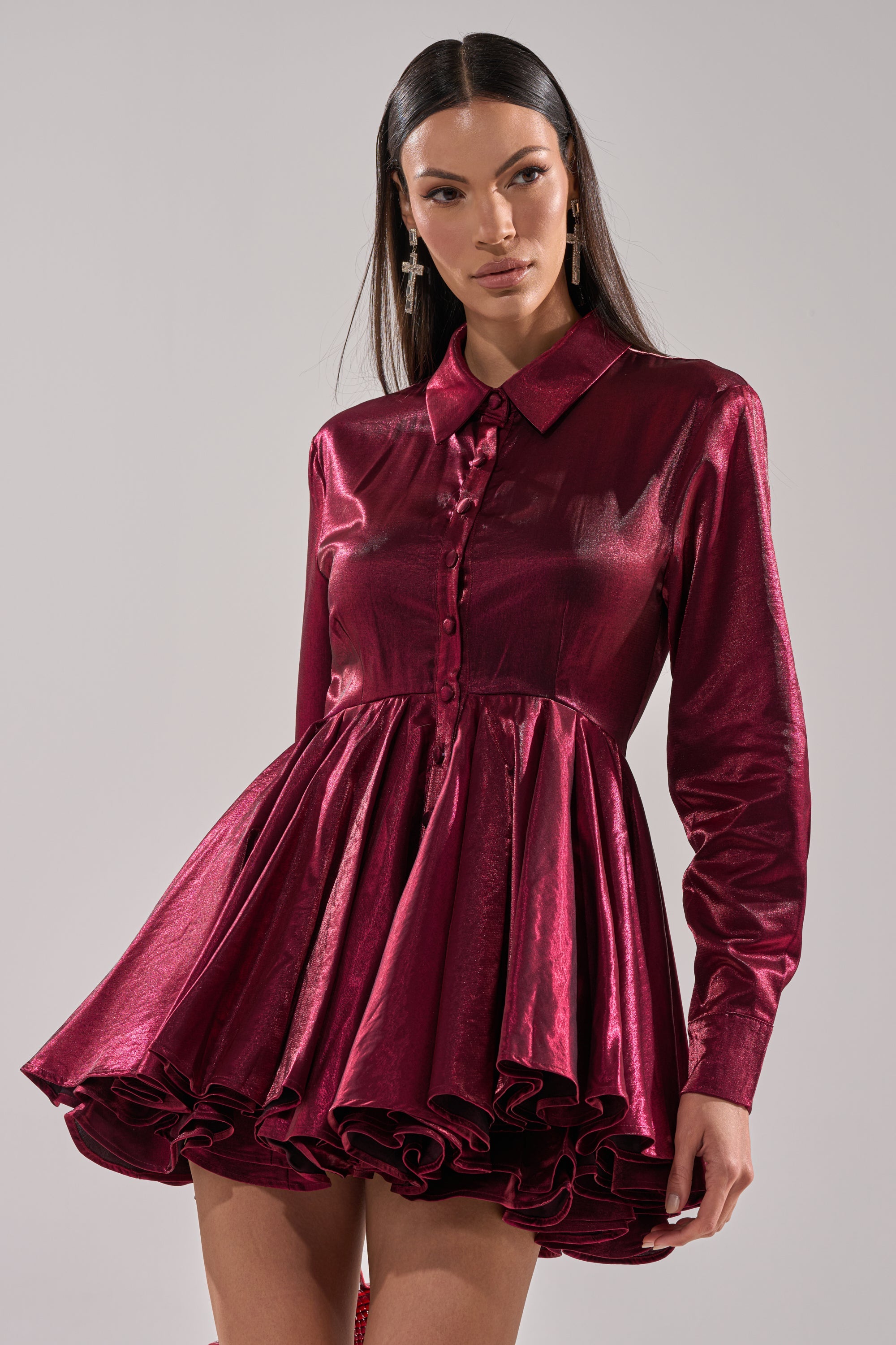 OH MY BUTTON DOWN MINI DRESS