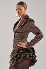 DANCING QUEEN BRONZE BLAZER ROMPER