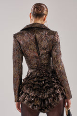 DANCING QUEEN BRONZE BLAZER ROMPER