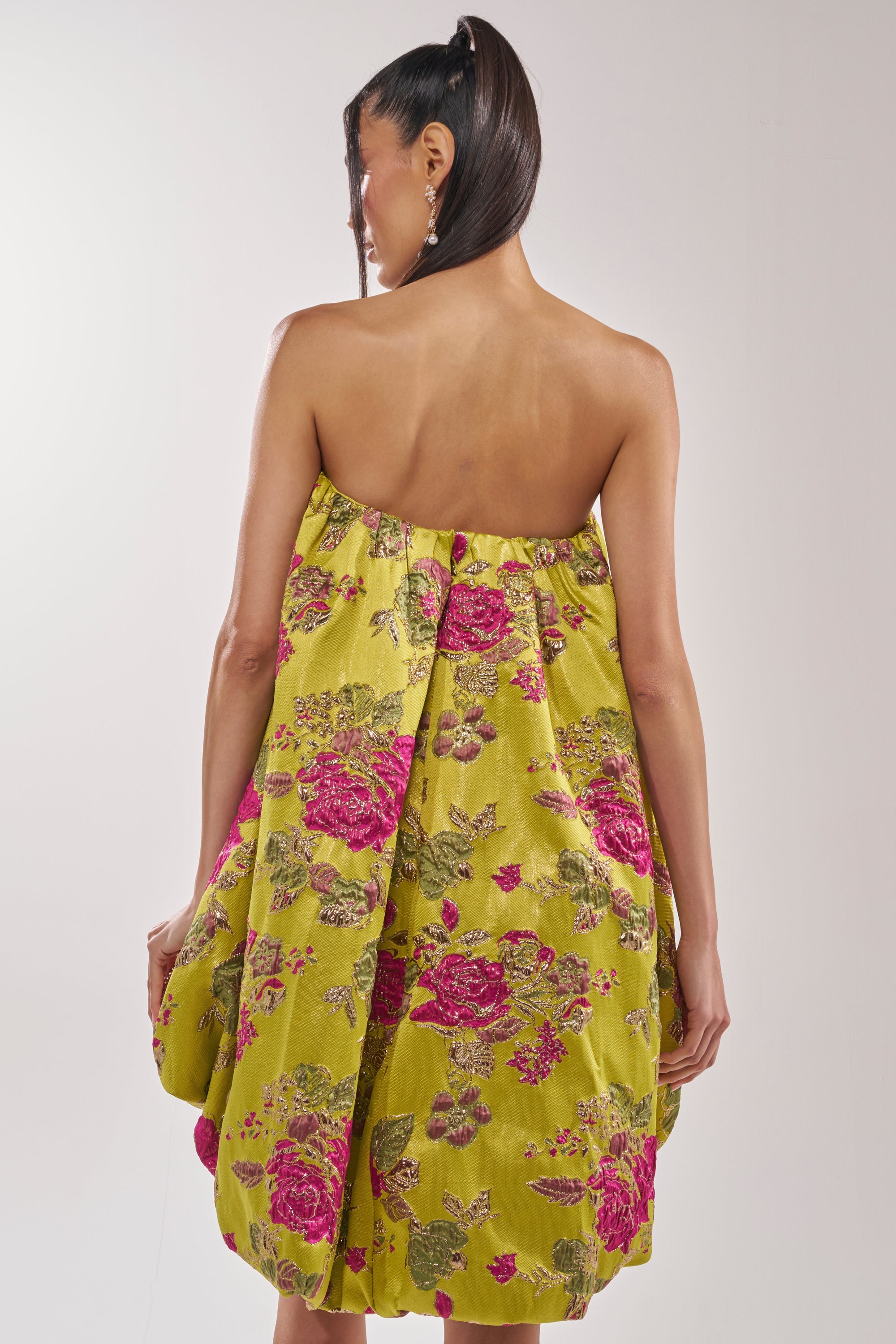 LOVER GIRL BROCADE BUBBLE DRESS