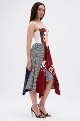 LIGHTS OUT PATCHED UP JERSEY CORSET