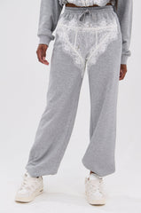 MAYBE NEXT TIME JOGGER WITH LACE DETAILS
