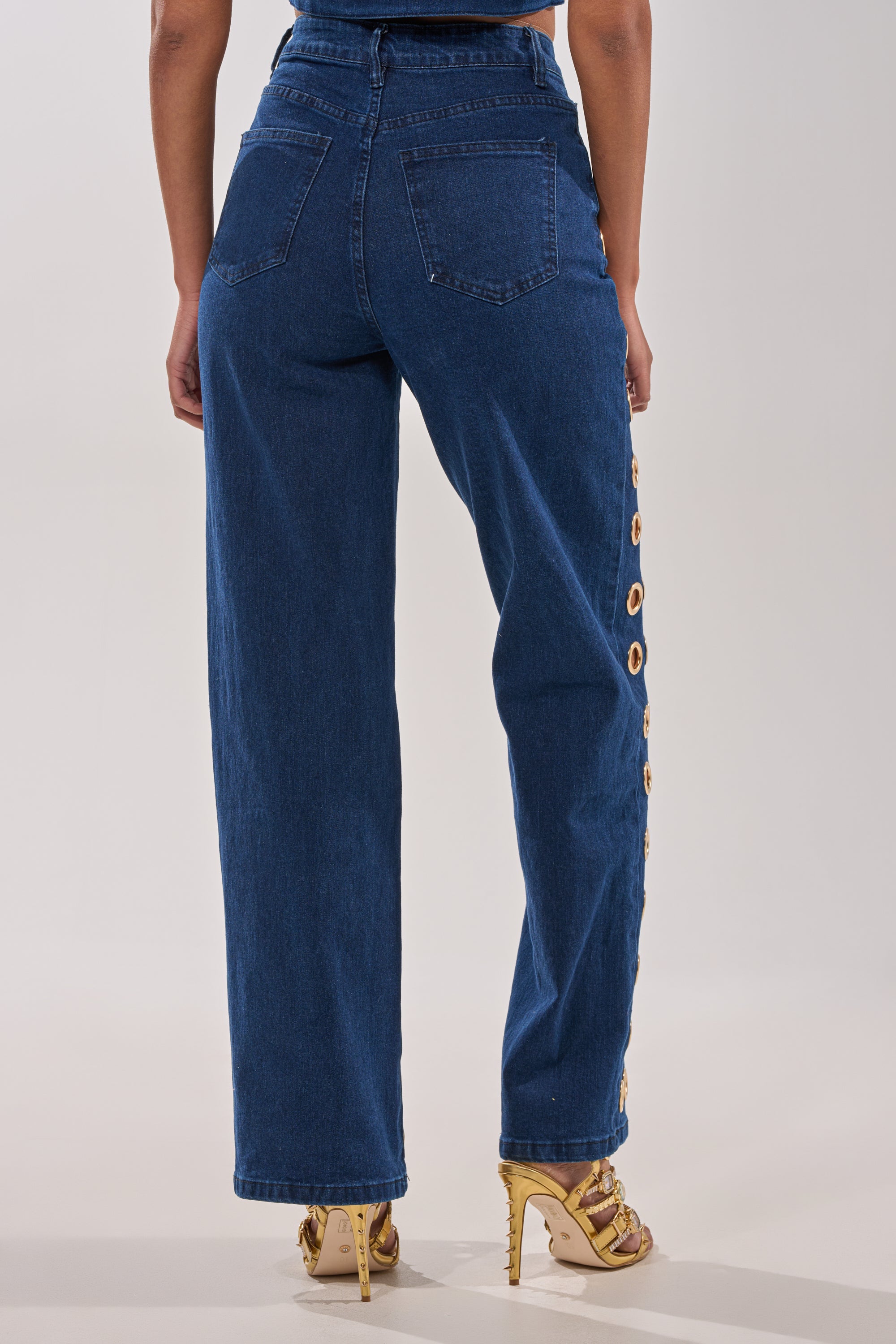 SEE THROUGH ME WIDE LEG DENIM