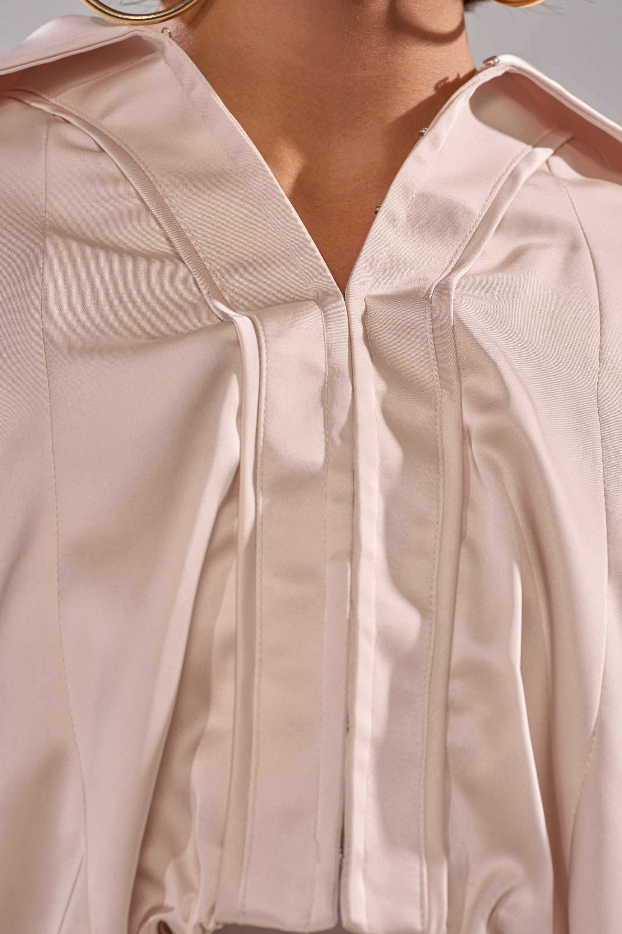 GET WITH IT SATIN BLOUSE