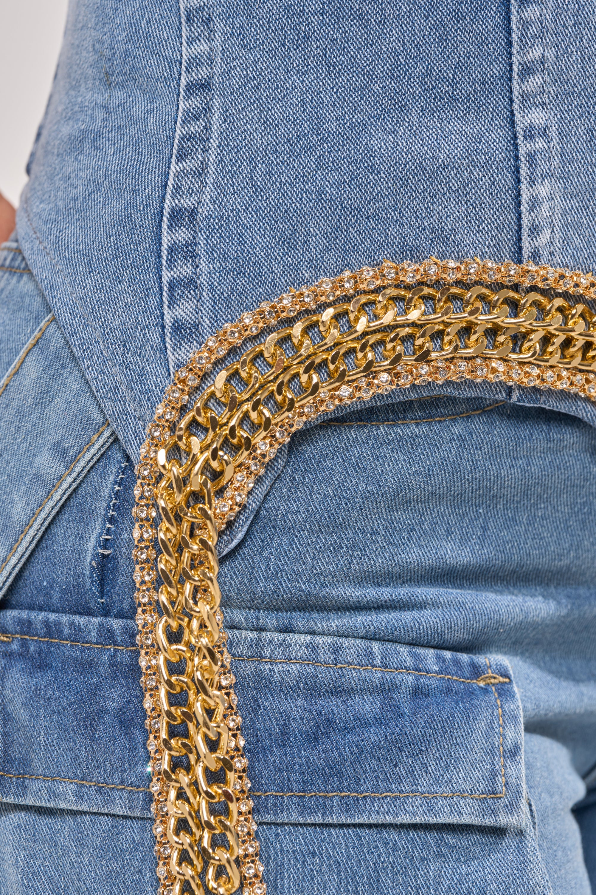 SHOW IT OFF DENIM CORSET