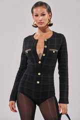 HOLIDAY TIME PLAID ROMPER