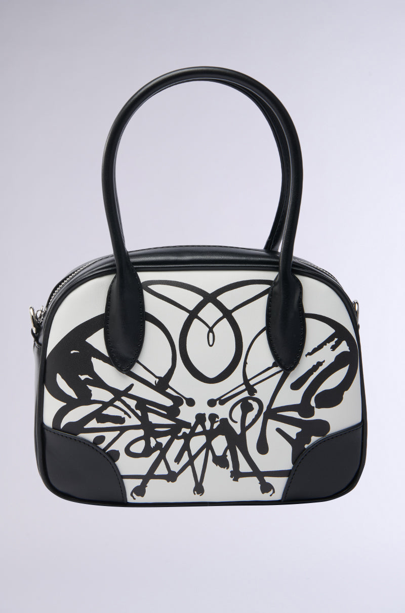 LIFE IN B&W PRINTED PURSE
