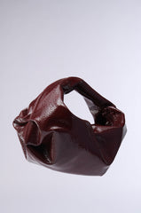 LEATHER LOVIN' PU PURSE IN BURGUNDY