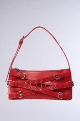 CROSSED OUT SHOULDER PURSE