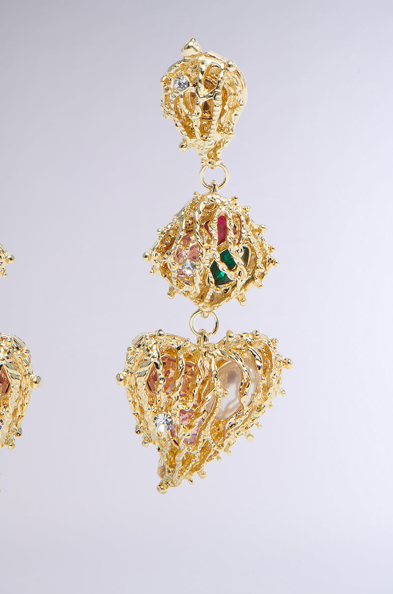 TAKE MY HEART DROP EARRING