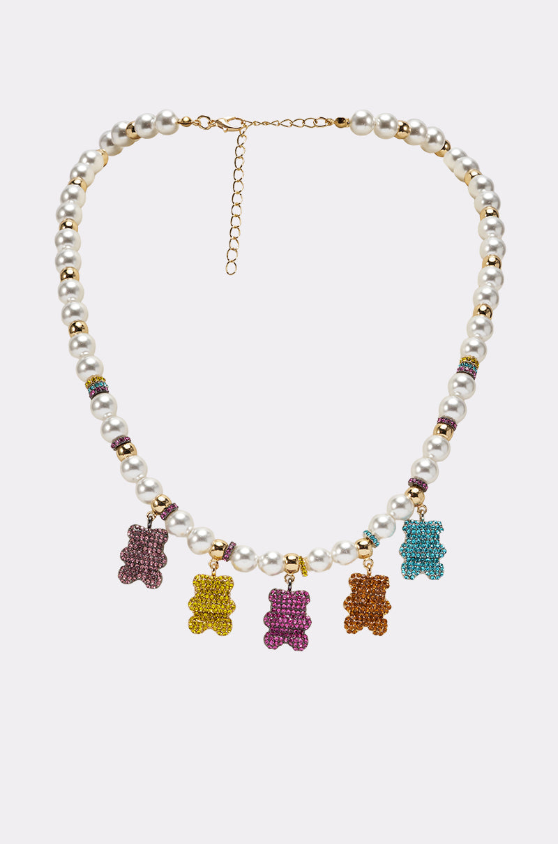 LUXE BEAR CHARM NECKLACE
