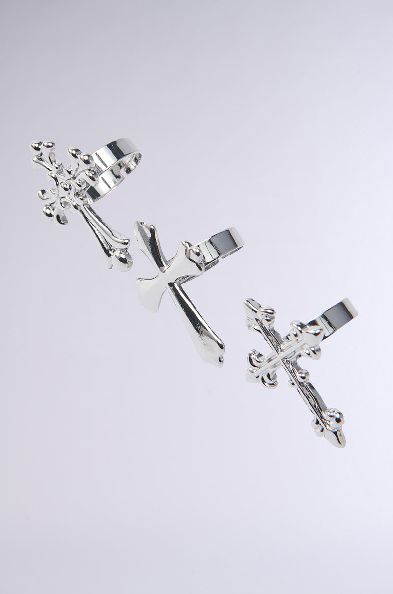 CROSS MY HEART RING SET