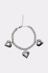 OPEN YOUR HEART CHARM ANKLET