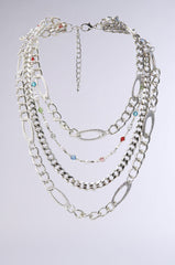 TAKE A NOTE SILVER NECKLACE