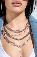 TAKE A NOTE SILVER NECKLACE