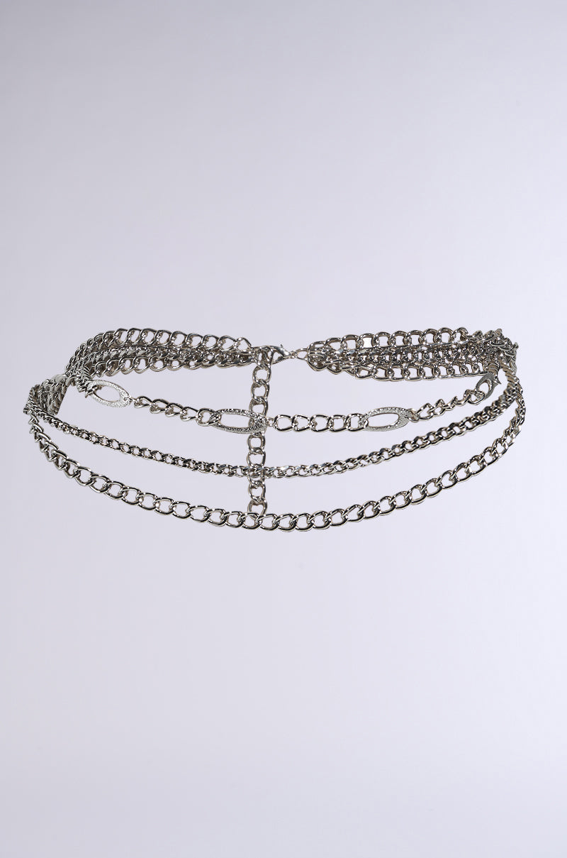 SILVER LINING CHAIN BELT