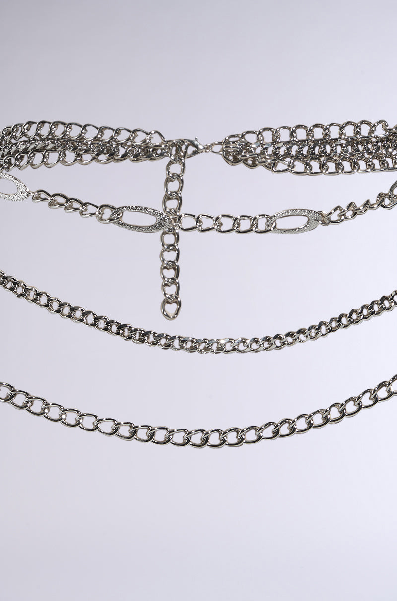 SILVER LINING CHAIN BELT