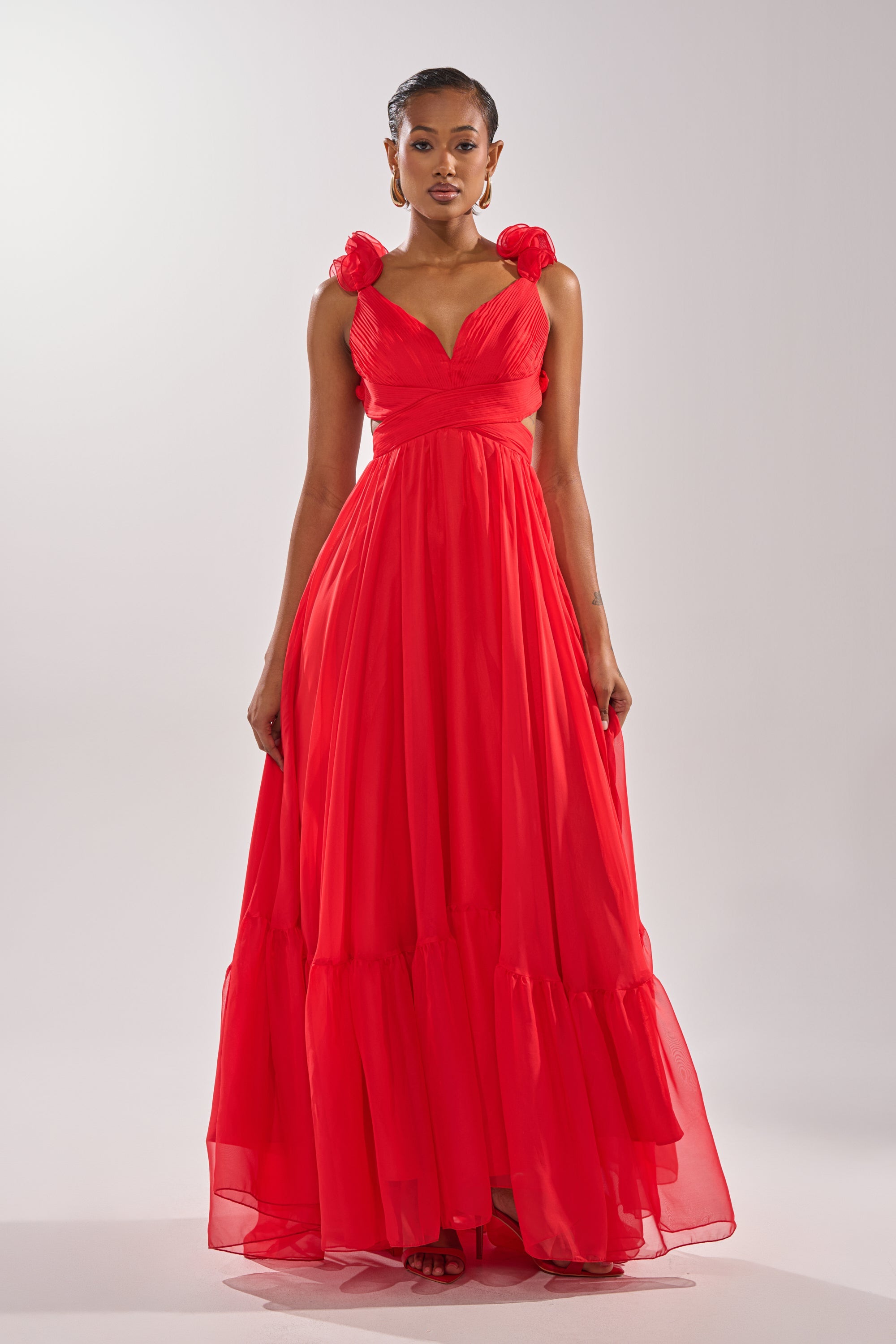 DREAM GIRL MAXI DRESS IN RED