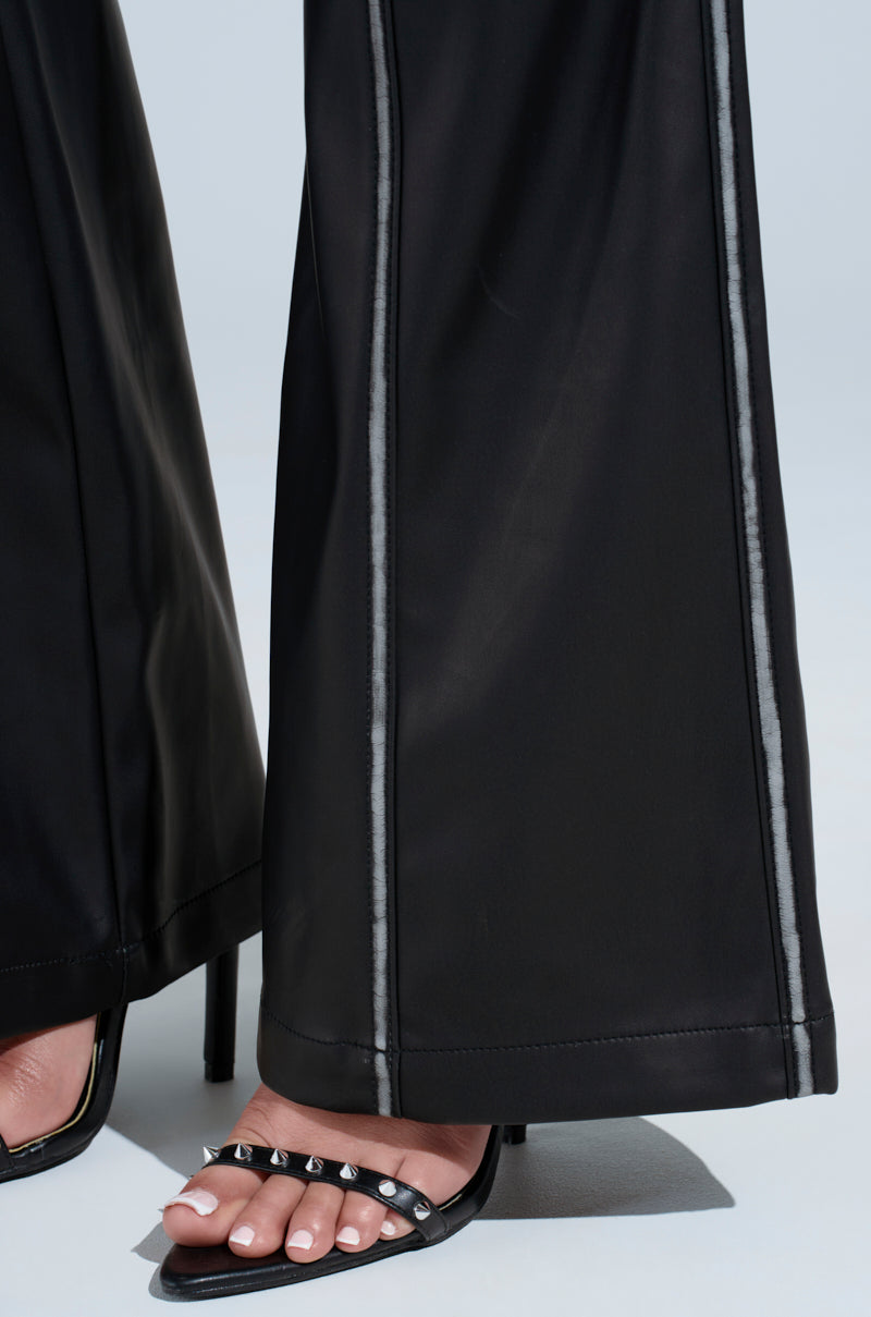 FLY GIRL FAUX LEATHER PANT