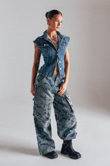 I THINK YOU WANNA KNOW DENIM CARGO PANT