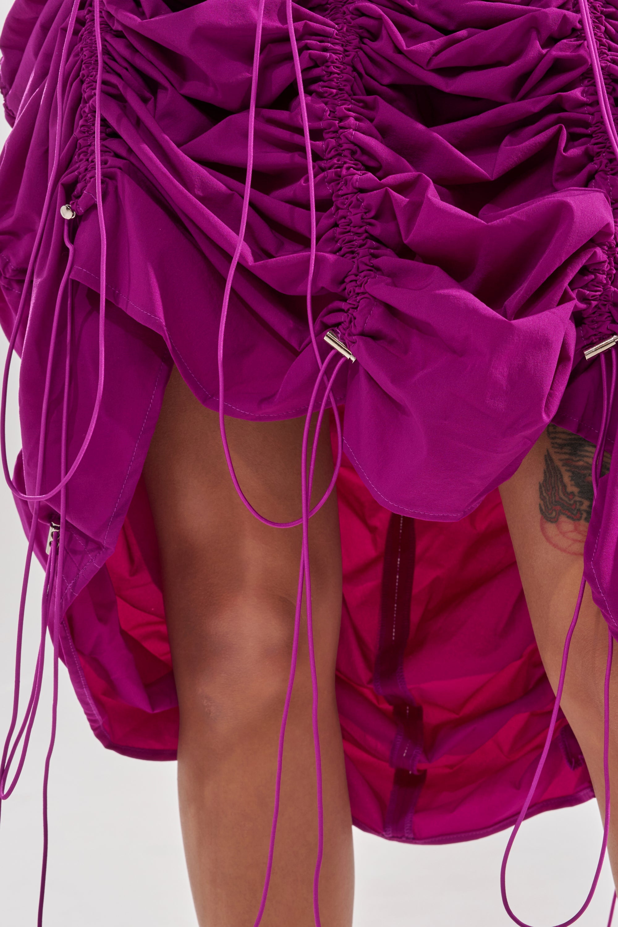 BELLA PARACHUTE MAXI SKIRT IN FUCHSIA