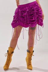 BELLA PARACHUTE MAXI SKIRT IN FUCHSIA