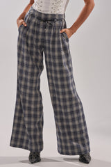 JANE PLAID TROUSER
