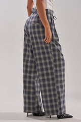 JANE PLAID TROUSER